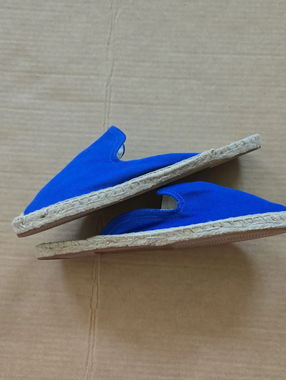 Soludos blue canvas slip on espadrilles- 9-9.5